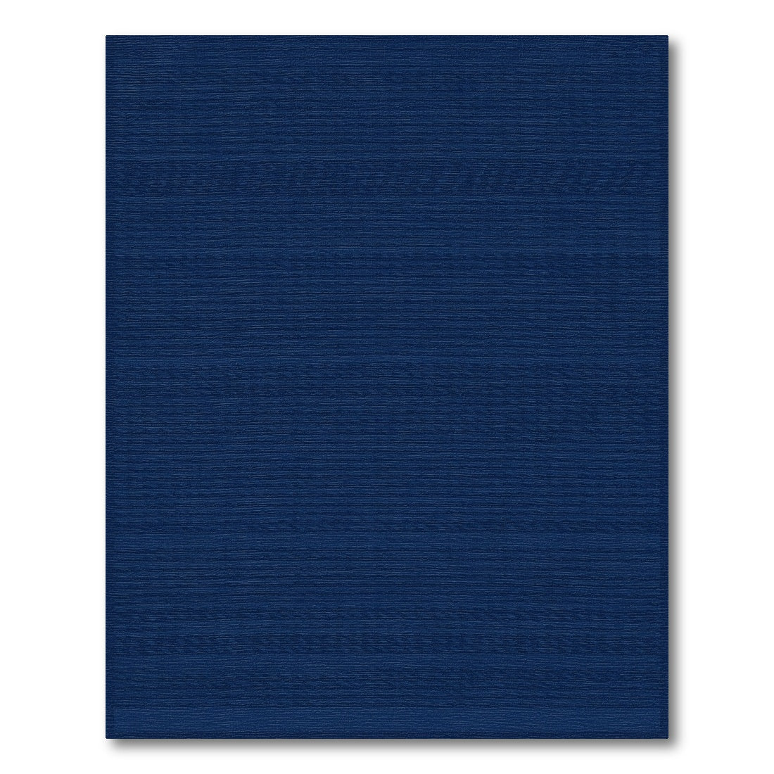 Deep Navy Textured Stripe Rug