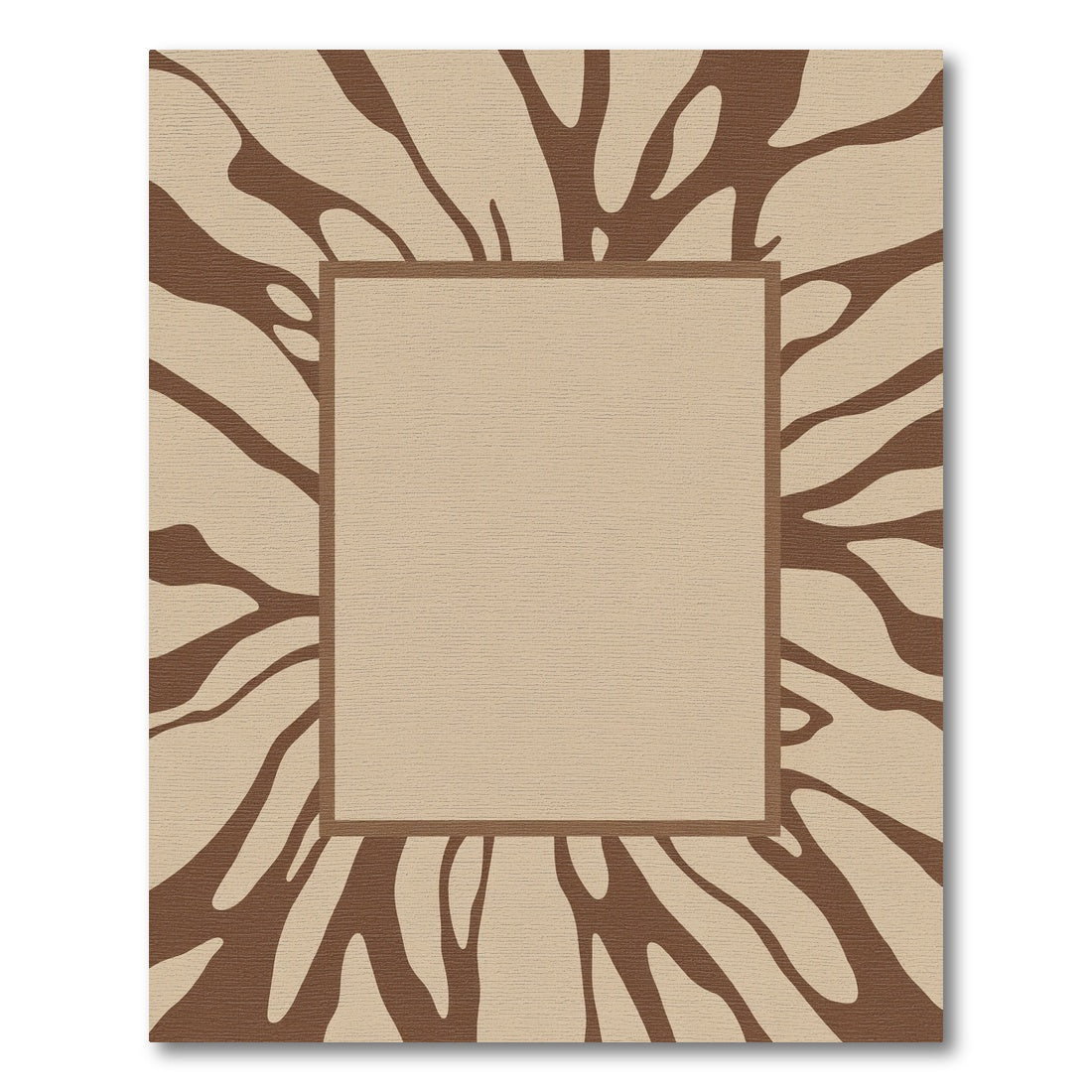 Brown And Tan Animal Print Rug