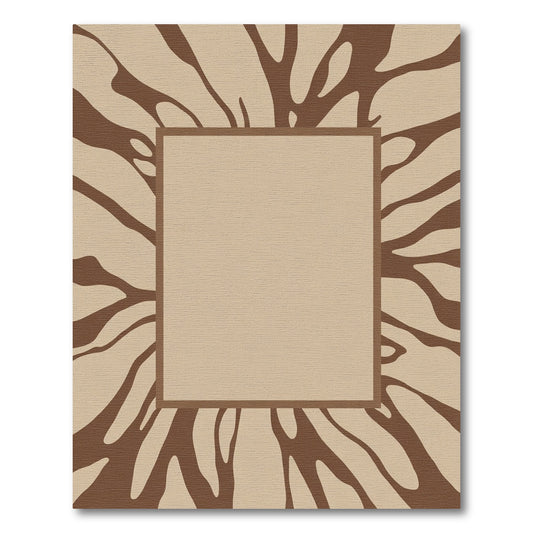 Brown And Tan Animal Print Rug