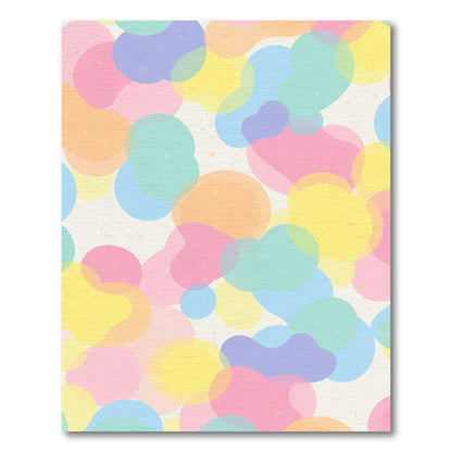 Pastel Blob Overlap Abstract Rug