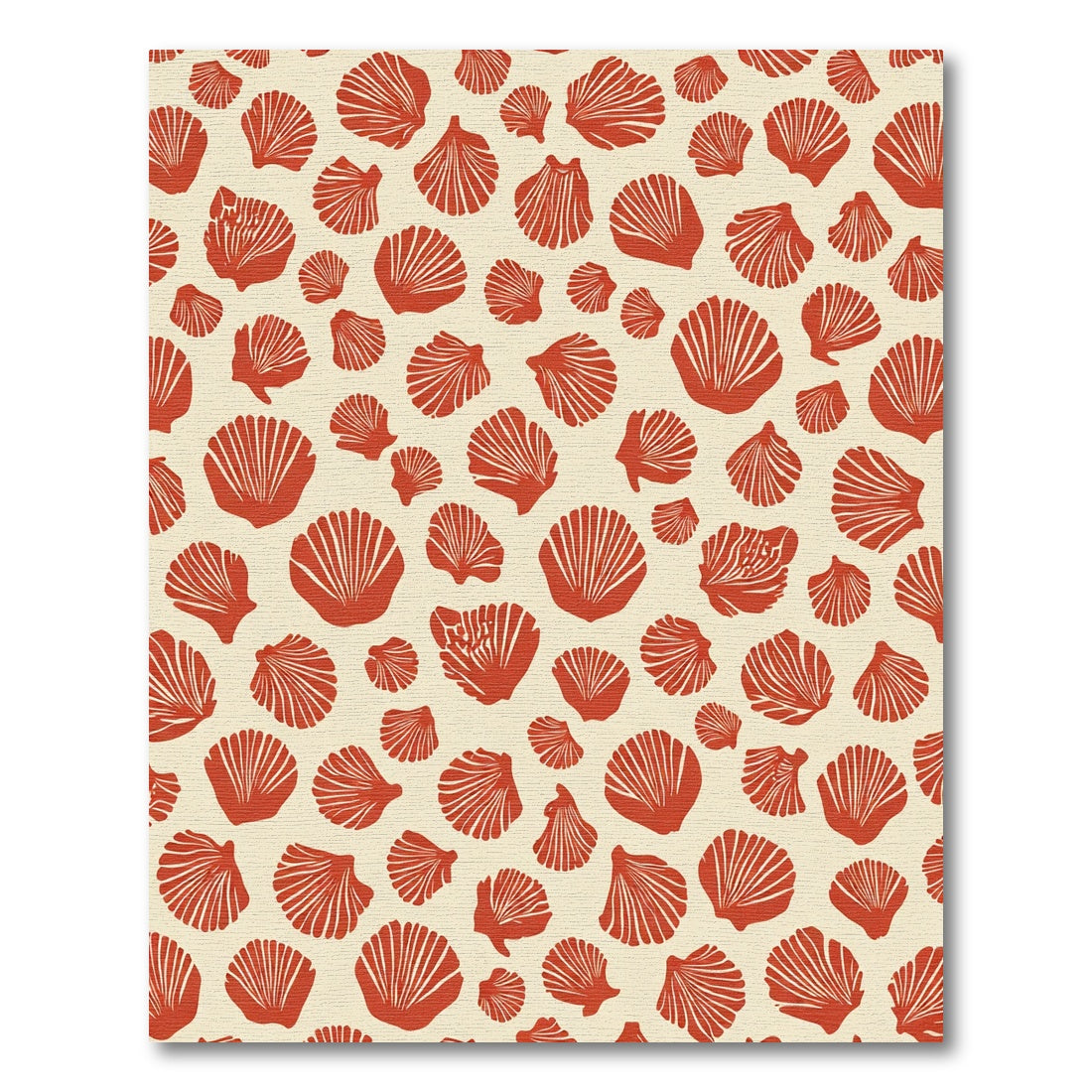 Terracotta Shell Scatter All Over Rug