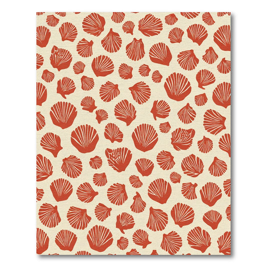 Terracotta Shell Scatter All Over Rug