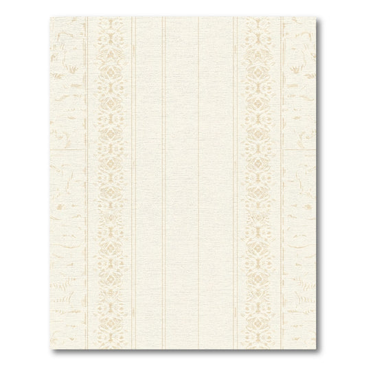 Cream Beige Ornate Scroll Border Rug