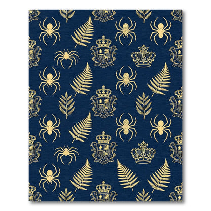 Golden Royal Spider and Fern Crest Rug