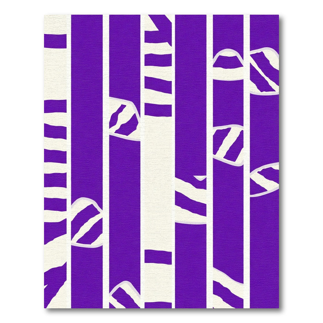 Bold Purple Stripe Abstract Rug