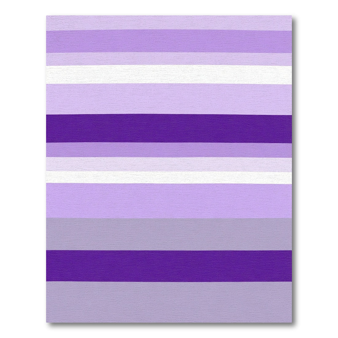 Amethyst Purple Horizontal Stripe Layers Rug