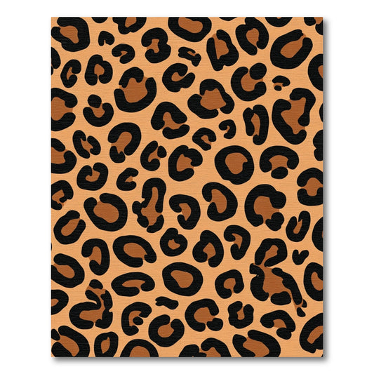 Cheetah Print Brown Black Spots Rug