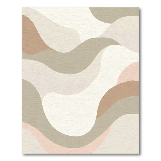 Earthy Abstract Dune Layers Rug