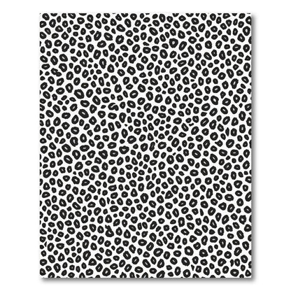 Chic Black White Spots Area Rug