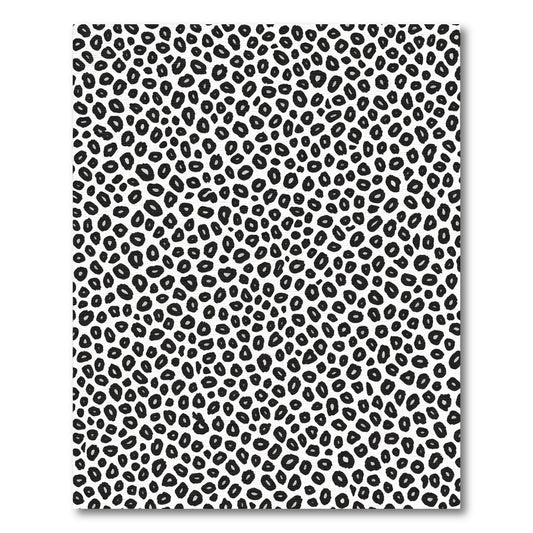 Chic Black White Spots Area Rug