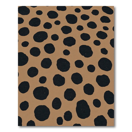 Brown Black Spotted Animal Hide Rug