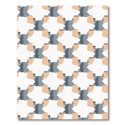 Organic Interlocking Geometric Shapes Rug