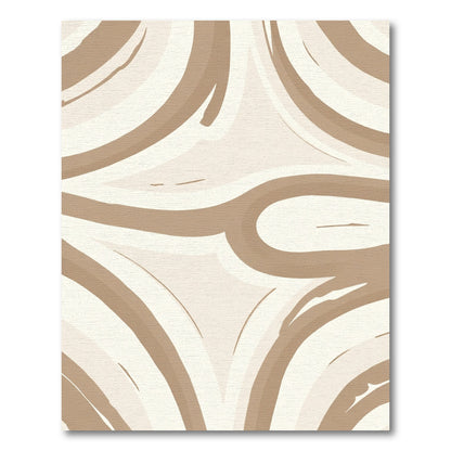Earthy Swirl Abstract Rug
