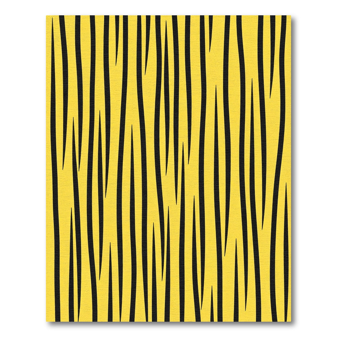 Bold Yellow Black Zebra Stripe Rug