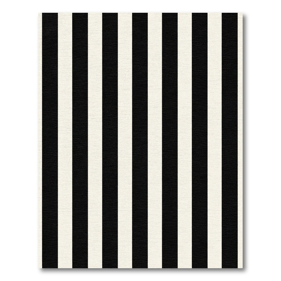 High Contrast Vertical Line Area Rug