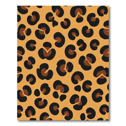 Golden Cheetah Spots Abstract Rug