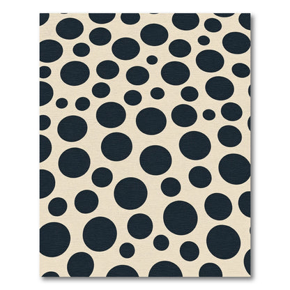 Dark Blue Circles Scatter Rug