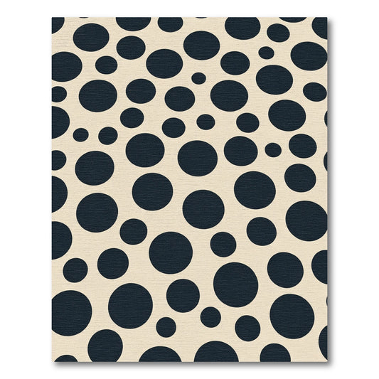 Dark Blue Circles Scatter Rug