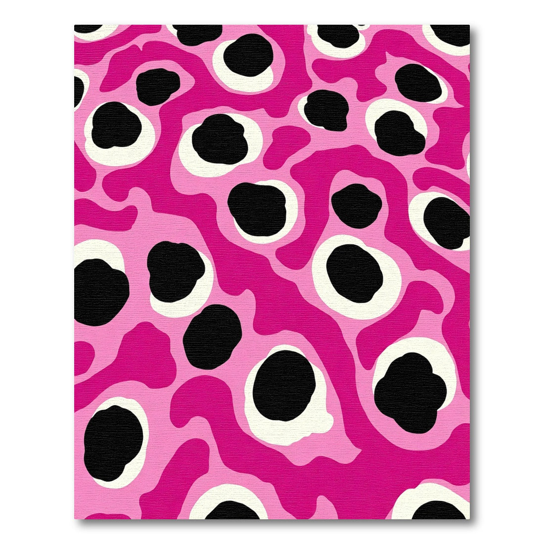 Hot Pink Blob Organic Flow Rug
