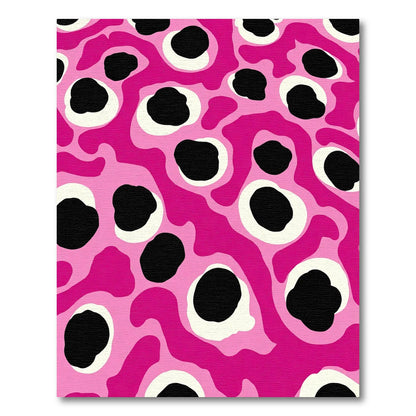 Hot Pink Blob Organic Flow Rug
