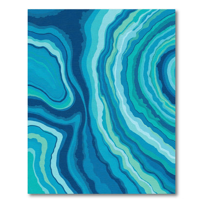 Aqua Blue Agate Vein Rug