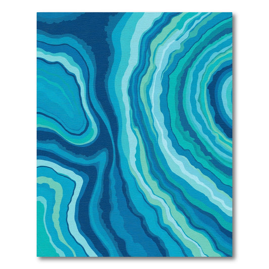 Aqua Blue Agate Vein Rug