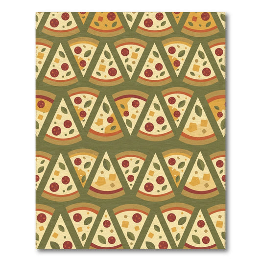 Playful Pepperoni Pizza Slices Rug