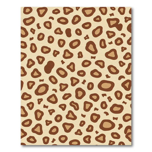 Brown Spotted Animal Skin Rug
