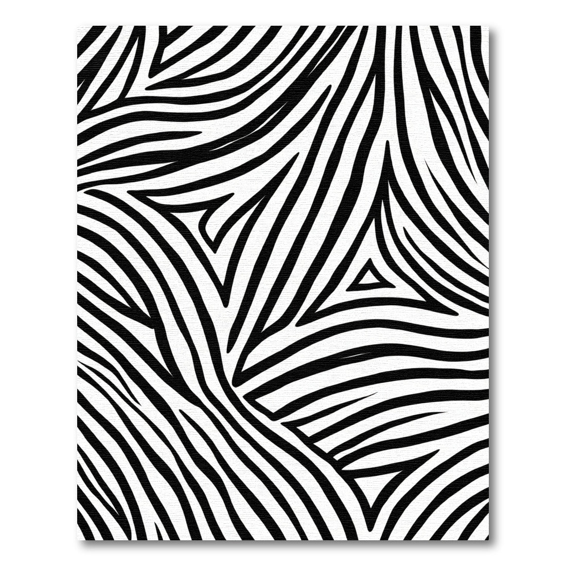 Monochrome Zebra Stripe Swirl Rug