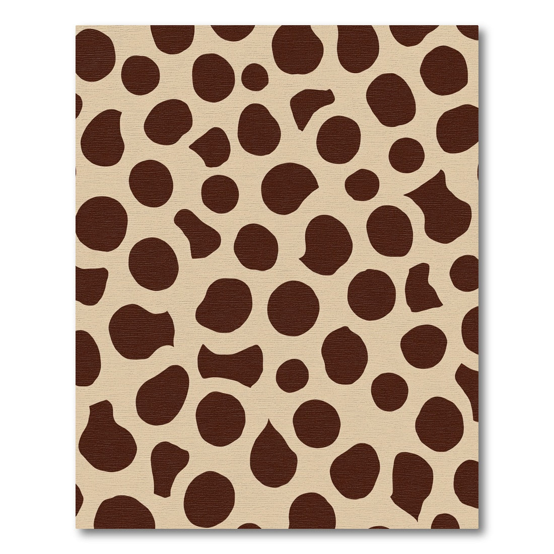 Brown Spotted Cream Background Render Rug