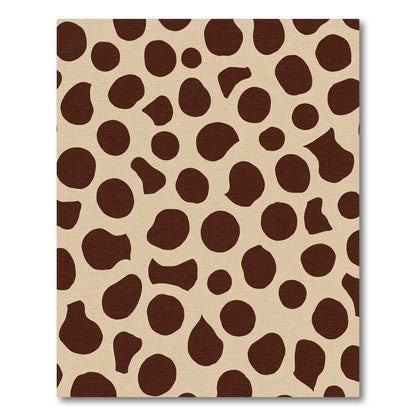 Brown Spotted Cream Background Render Rug