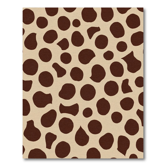 Brown Spotted Cream Background Render Rug