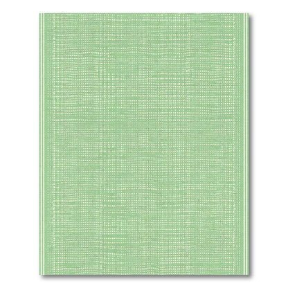 Pastel Green Textured Stripe Rug