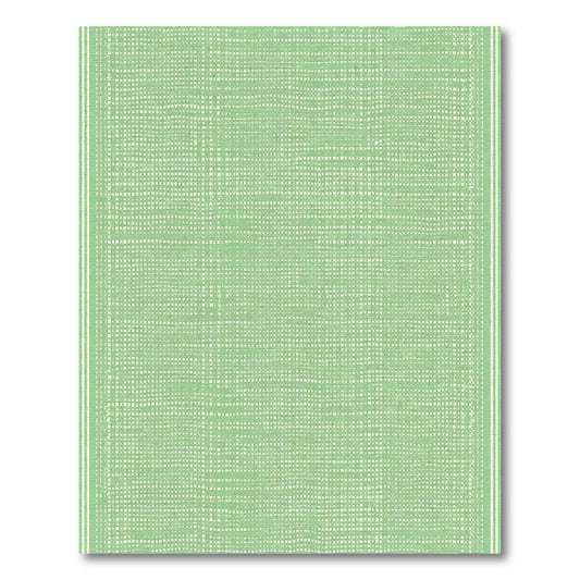 Pastel Green Textured Stripe Rug