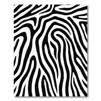 Bold Black White Animal Skin Rug