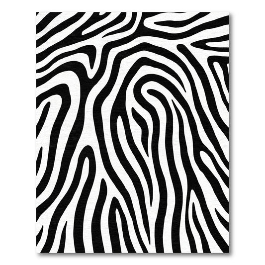 Bold Black White Animal Skin Rug