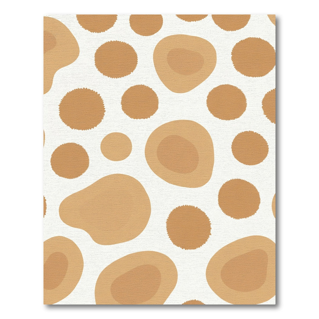 Caramel Spots Blob Arrangement Rug