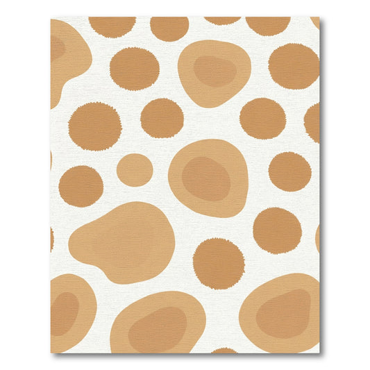 Caramel Spots Blob Arrangement Rug