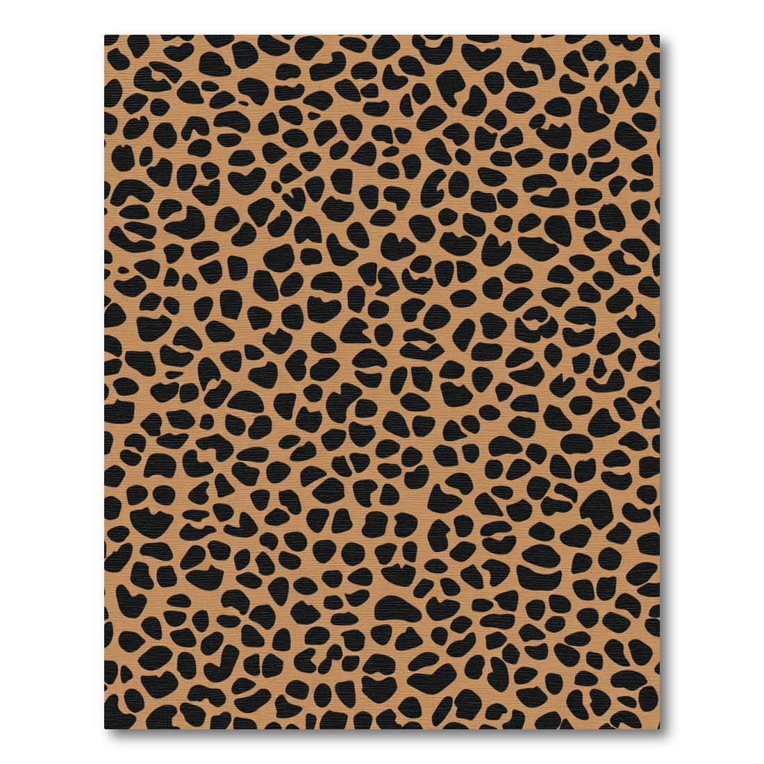 Brown Black Leopard Spots Rug