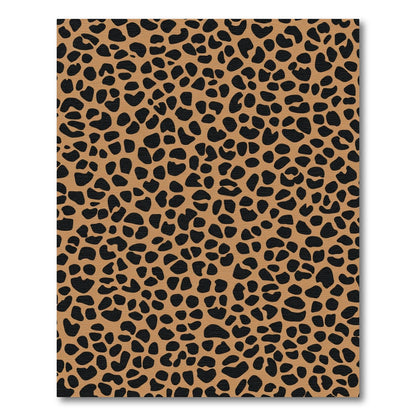 Brown Black Leopard Spots Rug
