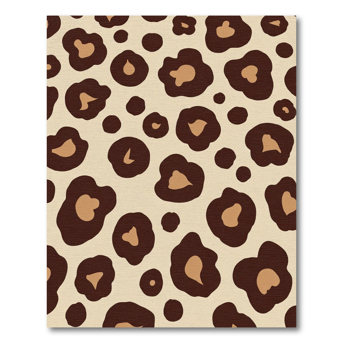Beige Brown Leopard Spots Rug