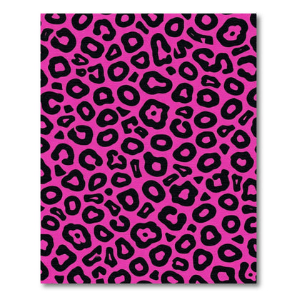 Bold Fuchsia Animal Print Rug
