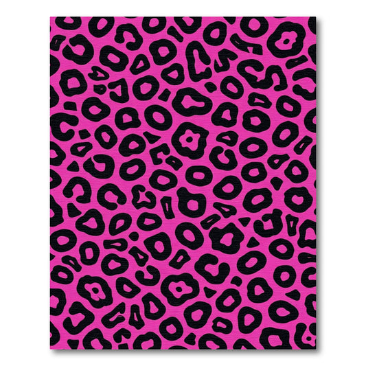 Bold Fuchsia Animal Print Rug