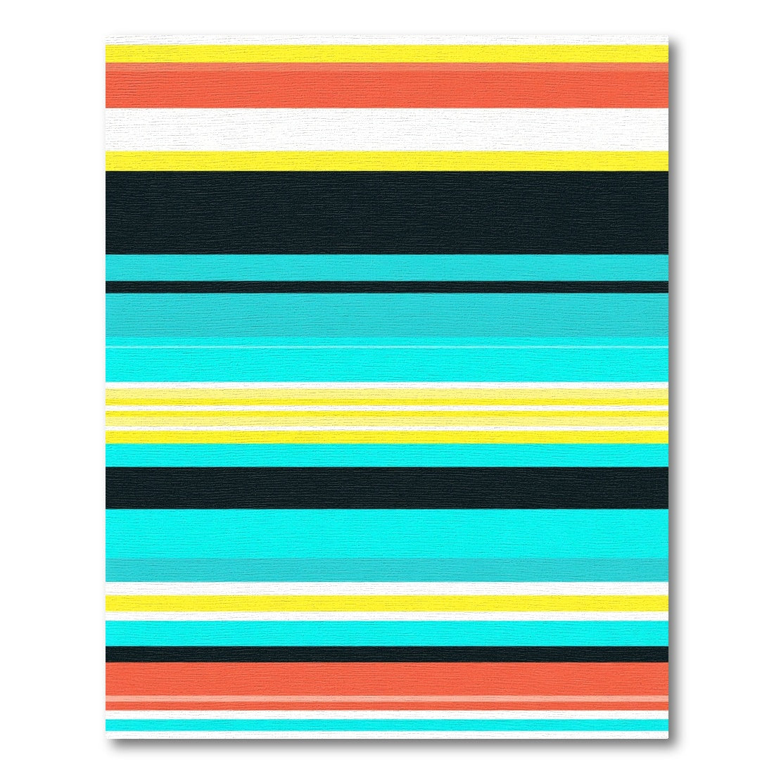 Vibrant Multicolored Striped Rug