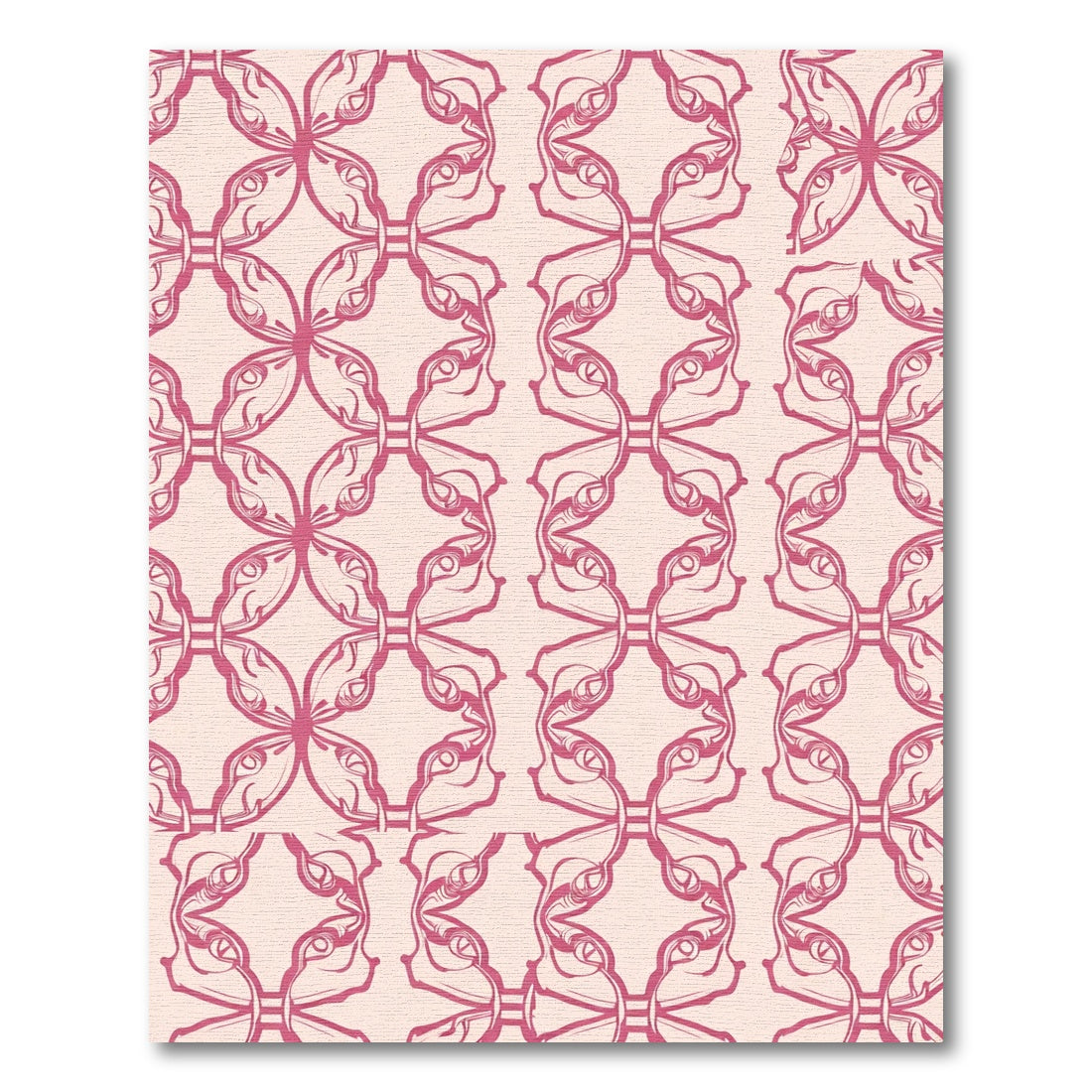 Crimson Paisley Scroll Wallpaper Rug