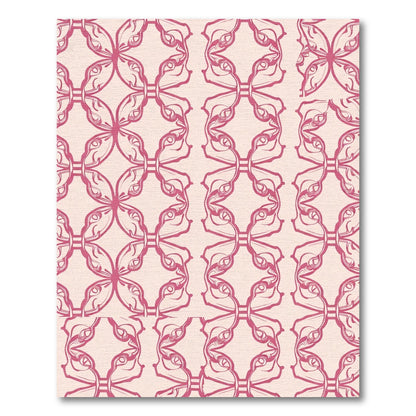 Crimson Paisley Scroll Wallpaper Rug