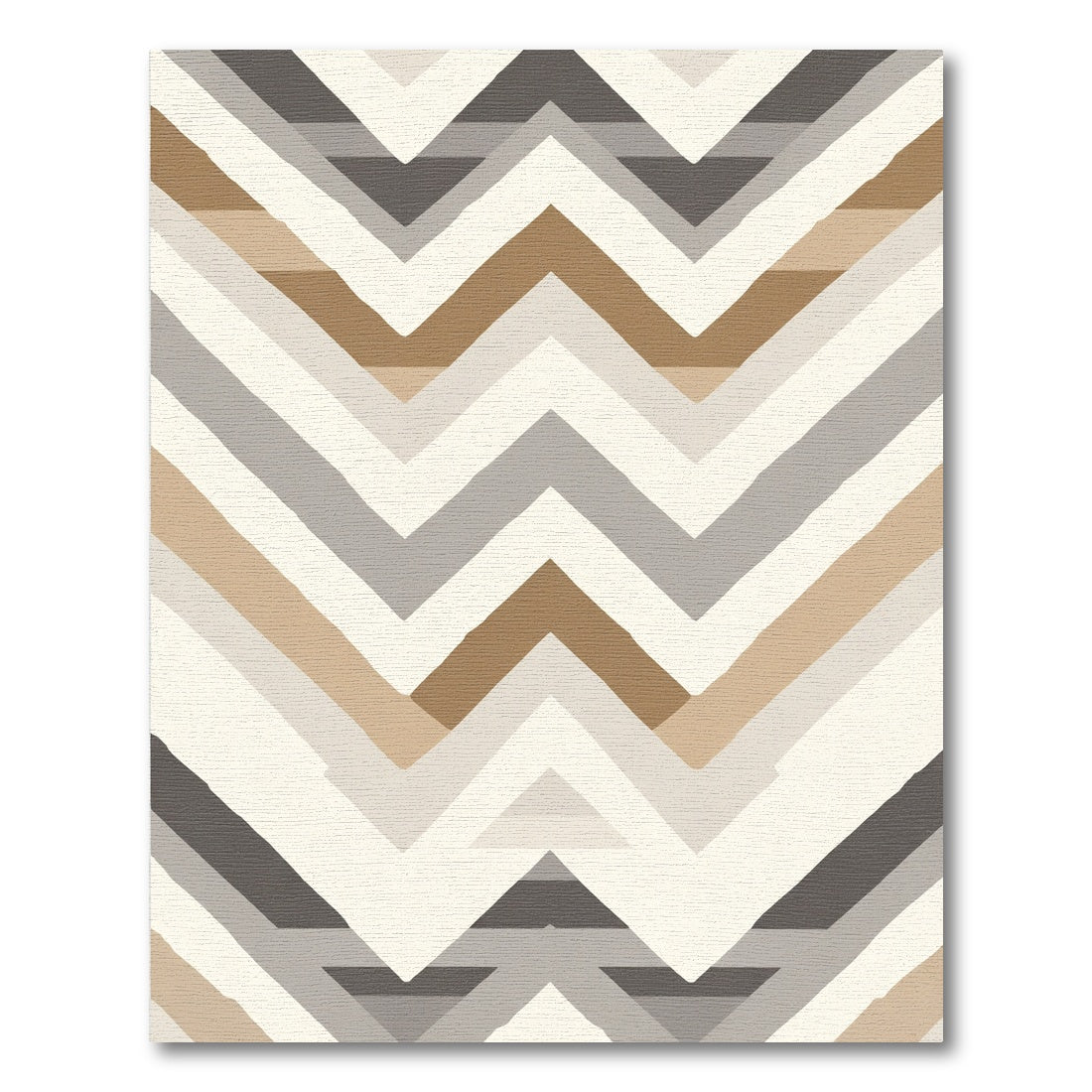 Modern Chevron Earthy Tone Rug