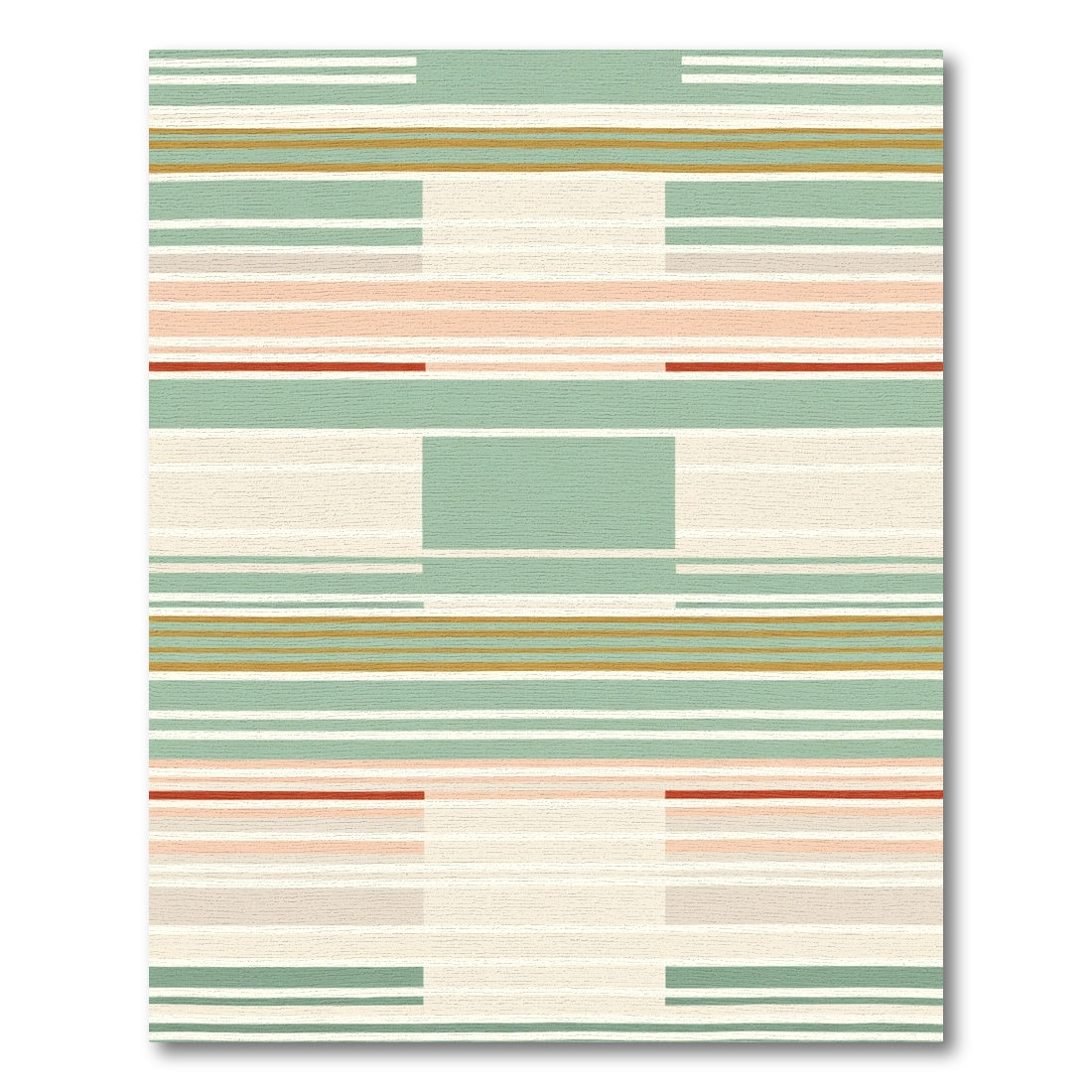 Striped Geometric Palette Rug