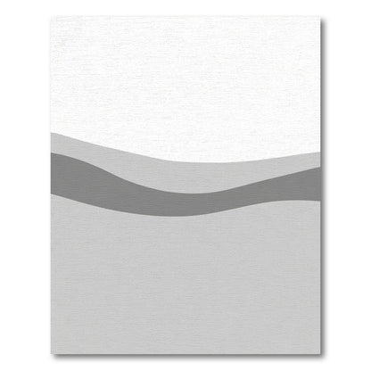 Grey Abstract Wave Ripple Rug