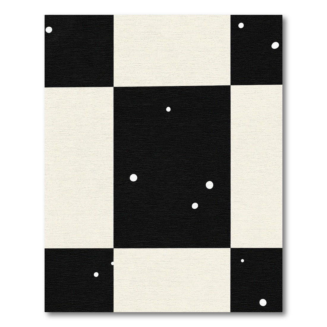 Monochromatic Chessboard Spots Rug